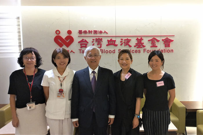 The Hong Kong Red Cross Blood Transfusion Service in Taiwan for the exchange of experience in donating blood for apheresis  